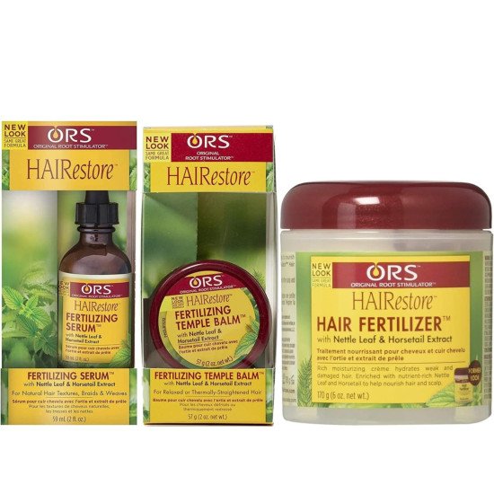 HAIRestore Fertilizer serum 59ml, Temple balm 57g & Hair Fertilizer 170g